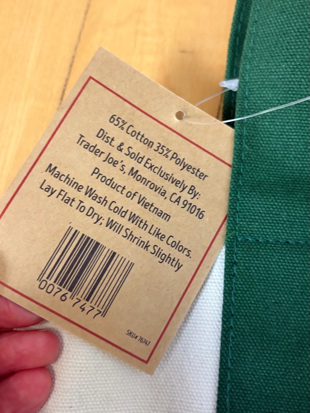 Trader Joe’s Mini Canvas Tote Bag - Picture 5 of 7